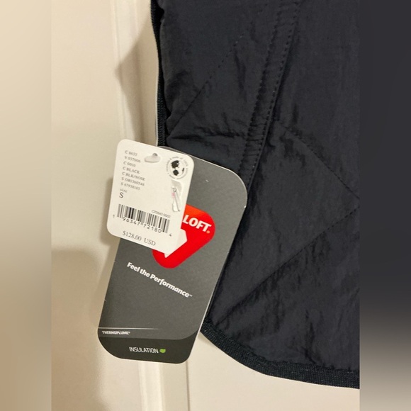 Free People FP Movement $128 Quin Quilted Puffer Vest Primaloft Black Athletic - Picture 4 of 8